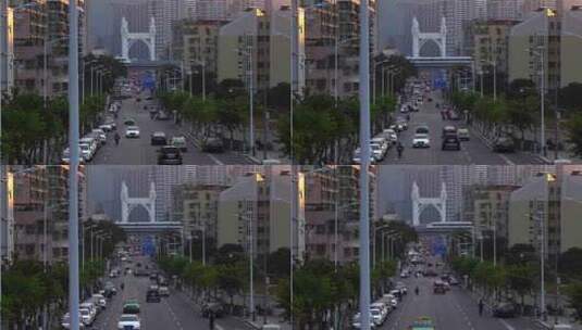 珠海白石桥与轻轨高清在线视频素材下载