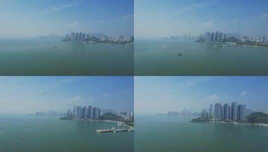 滨海城市深圳蛇口建筑高楼B高清在线视频素材下载