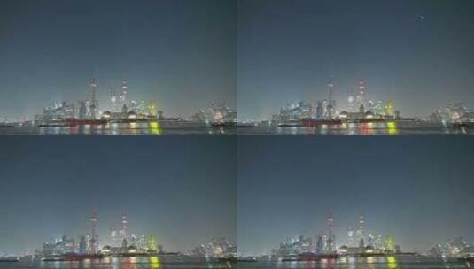 上海流星 陆家嘴流星 城市流星 双子座高清在线视频素材下载
