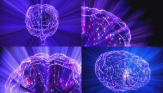 大脑脑电波大脑开发高清在线视频素材下载