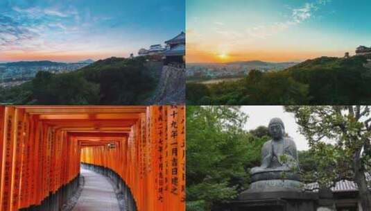 日本寺庙日本文化高清在线视频素材下载