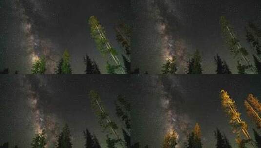 星空银河延时摄影高清在线视频素材下载
