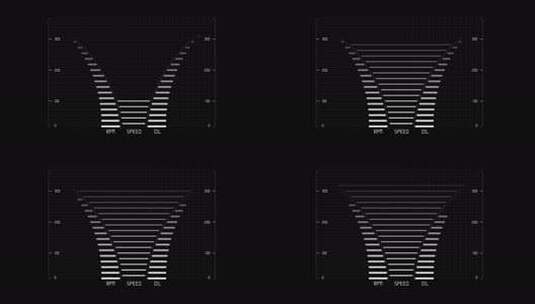 扁平UI特效动画 科技感线条HUD高清在线视频素材下载