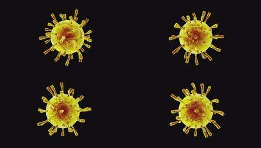 冠状病毒显微镜查看新冠肺炎V3高清在线视频素材下载