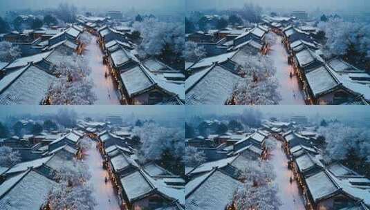 冬季唯美雪景高清在线视频素材下载