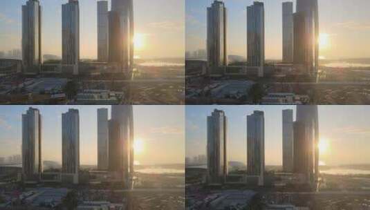 深圳建设 建筑 施工 塔吊 工地高清在线视频素材下载