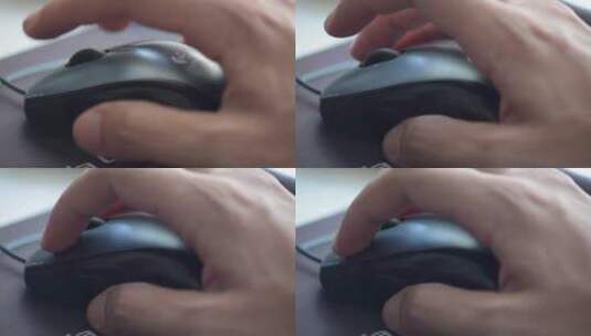 用手点击鼠标左键并滚动鼠标滑轮高清在线视频素材下载