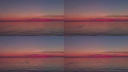 日出的海面景观高清在线视频素材下载