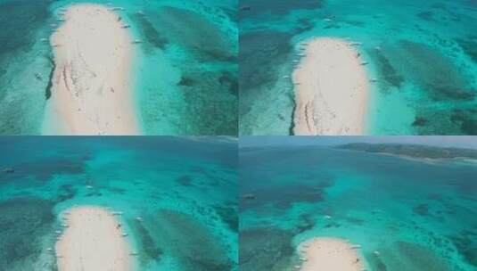 无人机拍摄热带岛屿景观高清在线视频素材下载