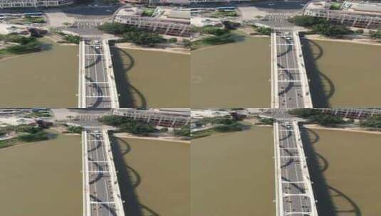 福州解放大桥竖屏航拍高清在线视频素材下载