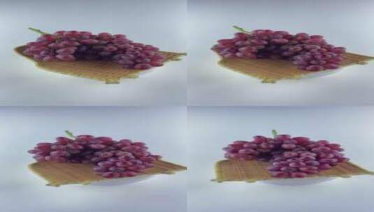 美味红提葡萄4K实拍视频高清在线视频素材下载