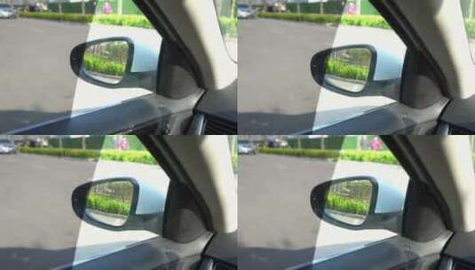 路面交通安全后视镜倒车影像设备高清在线视频素材下载