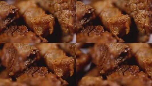 【镜头合集】牛肉肉粒肉酱高清在线视频素材下载