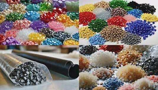 多彩宝石颗粒特写高清在线视频素材下载