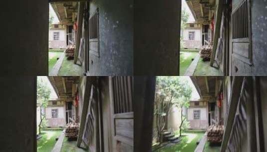 农村古典建筑后院空镜头高清在线视频素材下载