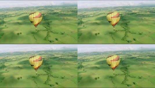 天空中的热气球高清在线视频素材下载
