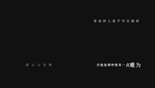 刘德华-男人哭吧不是罪dxv编码字幕歌词高清在线视频素材下载