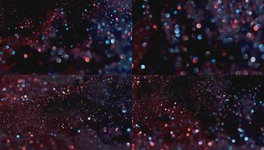 红蓝多彩粒子颗粒光斑闪烁 (2)高清在线视频素材下载
