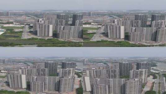 广州远郊城市景观航拍高清在线视频素材下载
