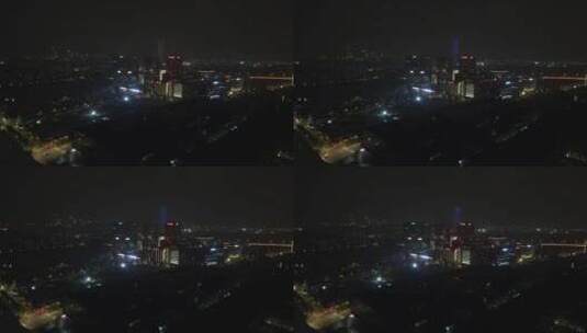 上海梅赛德斯奔驰文化中心世博园黄浦江航拍高清在线视频素材下载