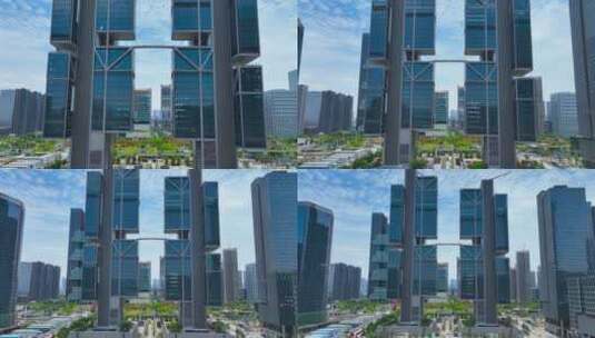 【正版5K素材】深圳大疆天空之城大厦航拍6高清在线视频素材下载