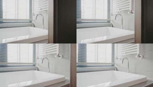 现代简约卫生间大浴缸高清在线视频素材下载