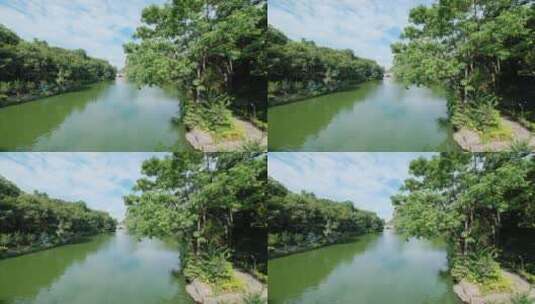 广西桂林山水两江四湖小河边风景高清在线视频素材下载