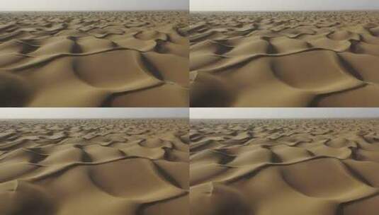 新疆塔克拉玛干沙漠自然风光航拍高清在线视频素材下载