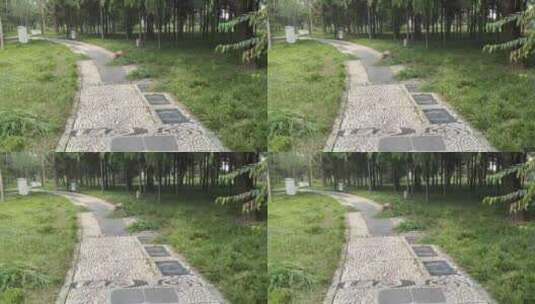 公园里的小石路高清在线视频素材下载