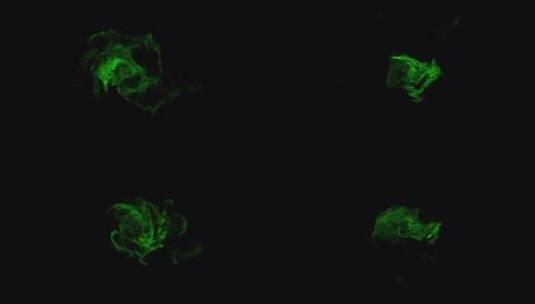 4k神秘绿色火焰扇叶旋转缭绕素材高清在线视频素材下载