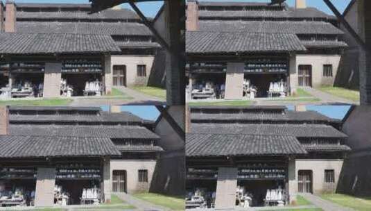 景德镇古窑博物馆内旧窑遗址高清在线视频素材下载