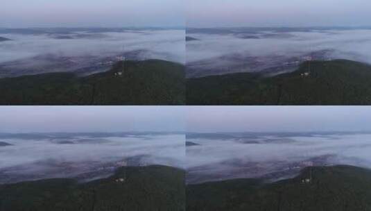 内蒙古大兴安岭森林云海、云雾高清在线视频素材下载