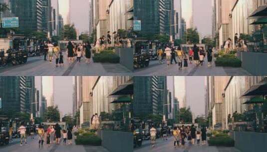 深圳CBD街景高清在线视频素材下载
