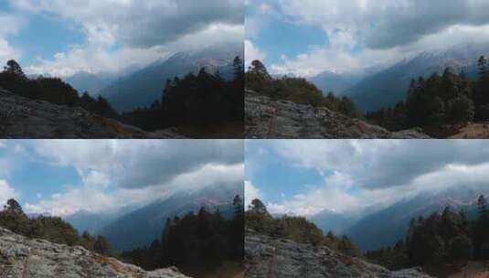 山顶的延时摄影高清在线视频素材下载