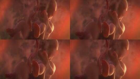腹中的胎儿高清在线视频素材下载