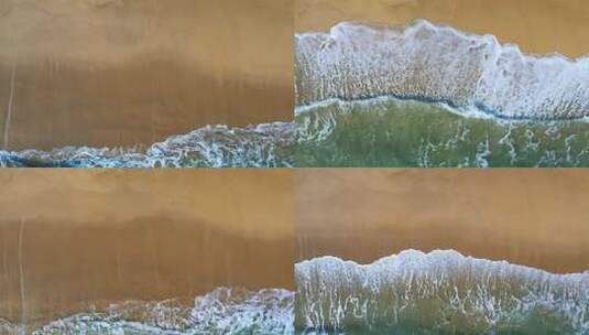 大海边海浪花沙滩高清在线视频素材下载