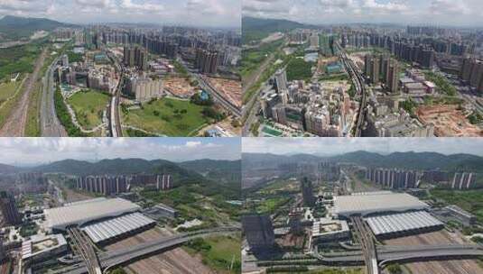 深圳高档小区 航拍 城市小区绿化高清在线视频素材下载