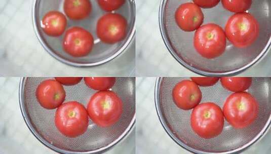西红柿出水高清在线视频素材下载