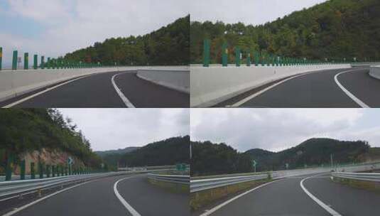 4k 自驾在高速公路高清在线视频素材下载