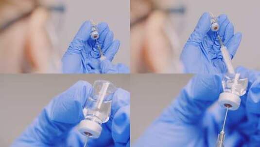 接种疫苗打针预防针免疫系统国产药高清在线视频素材下载