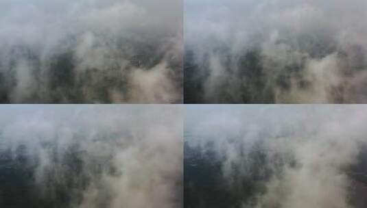空镜头航拍穿云高清在线视频素材下载