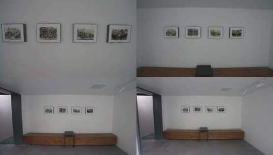 美术馆 展厅 画展 艺术空间 艺术家 民宿高清在线视频素材下载