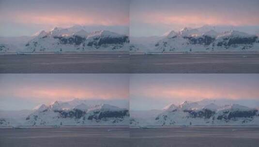 拍摄雪山山脉和平原高清在线视频素材下载