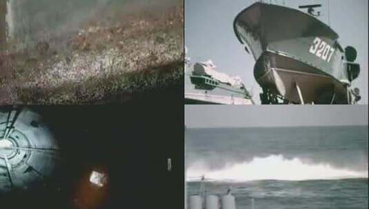 60 70年代海军军舰高清在线视频素材下载