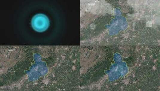辉县市地图高清在线视频素材下载