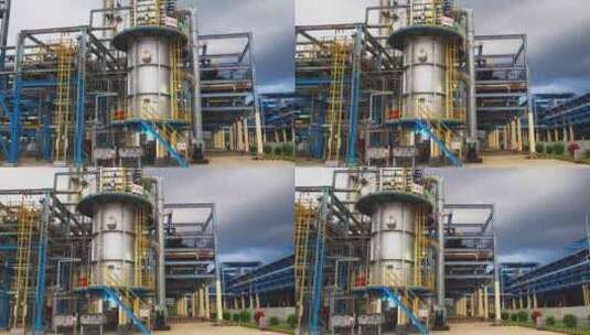 化工厂 能源 工业园石油 石化 乙烯高清在线视频素材下载