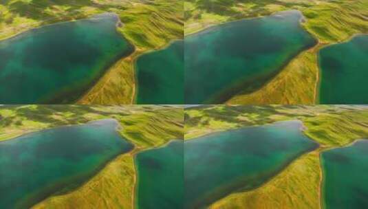 连绵的湖泊高清在线视频素材下载