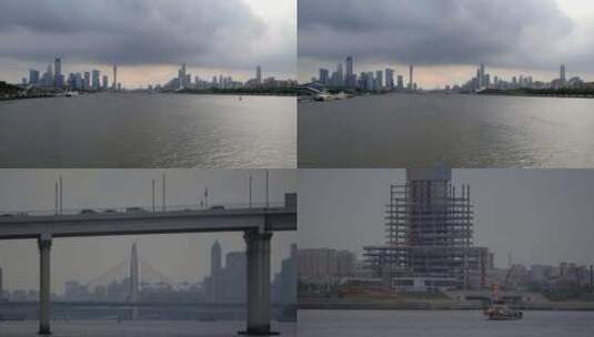 2023广州珠江两岸城市风光高清在线视频素材下载