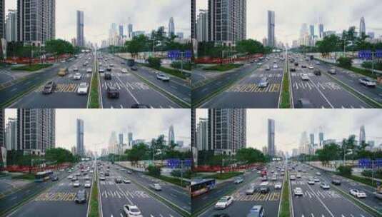 深圳道路 车辆 拍摄高清在线视频素材下载