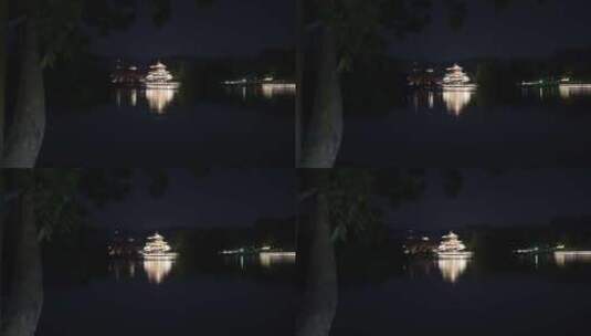 惠州西湖风景名胜区夜景高清在线视频素材下载